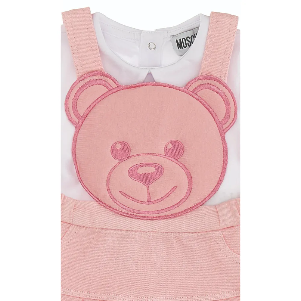 Moschino White Set T-Shirt & Skirt