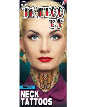 Moth Neck Tattoo FX