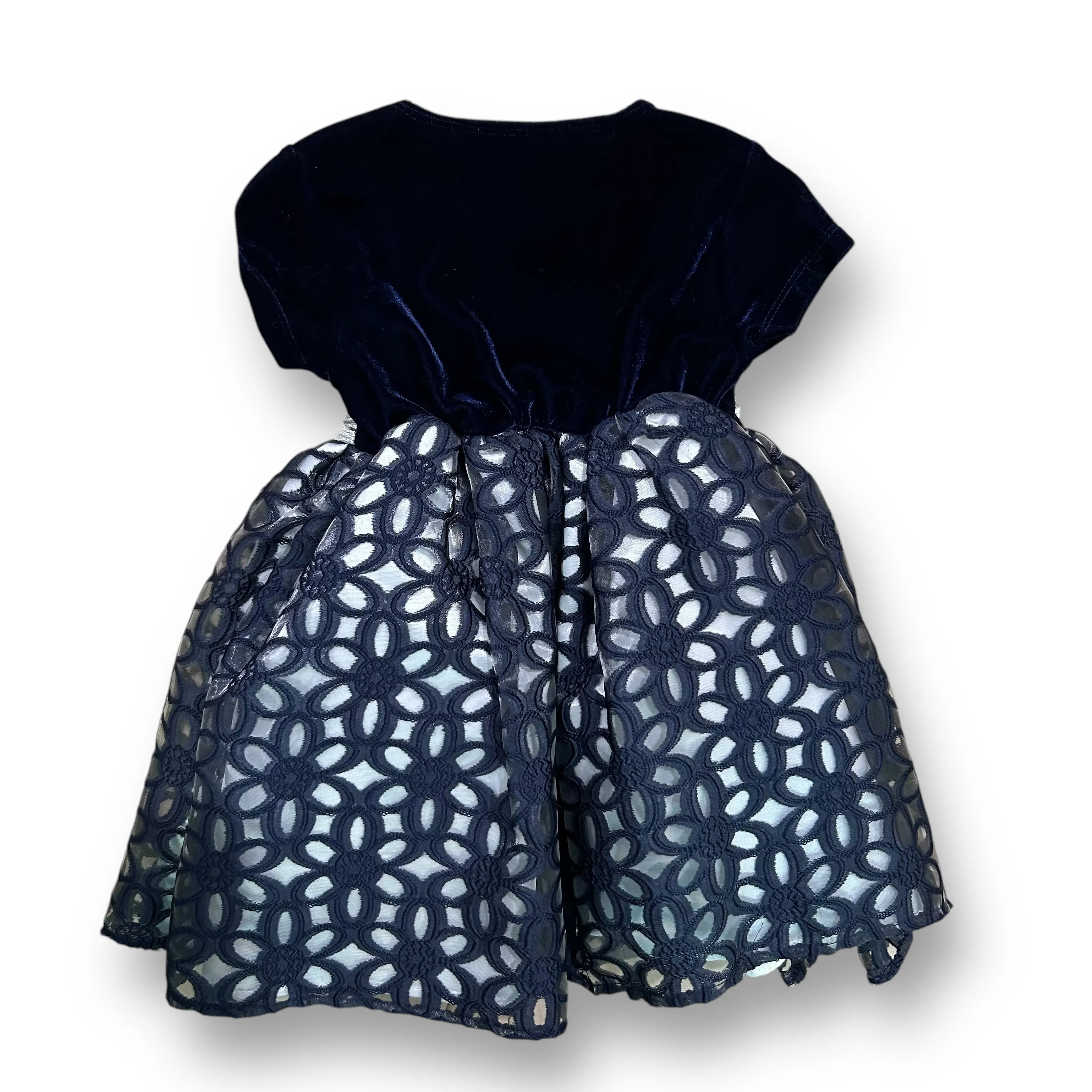 NEW! Girls Blueberi Boulevard Size 24 Months Navy Velvet Holiday Dress