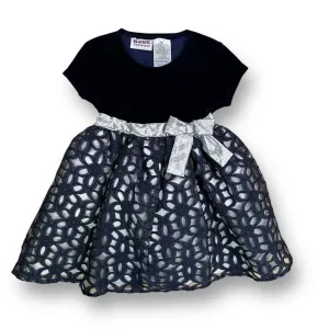 NEW! Girls Blueberi Boulevard Size 24 Months Navy Velvet Holiday Dress