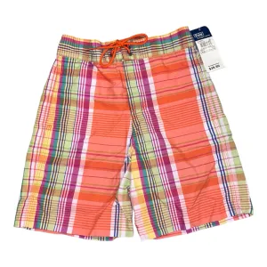 NEW! Polo Toddler Boy Size 3T Plaid Swim Trunks