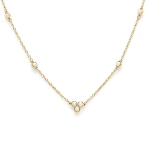 Olivia Burton Gold Peal Cluster Necklace 24100070