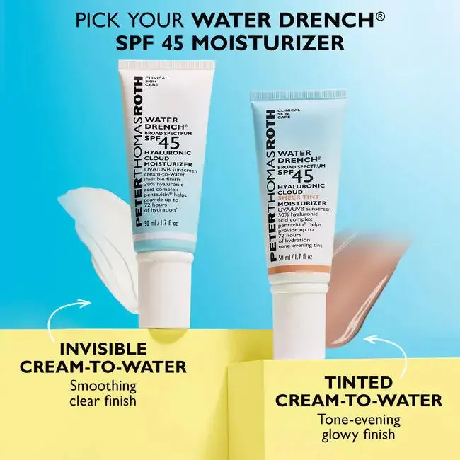 Peter Thomas Roth Water Drench Broad Spectrum SPF 45 Hyaluronic Cloud Sheer Tint Moisturizer