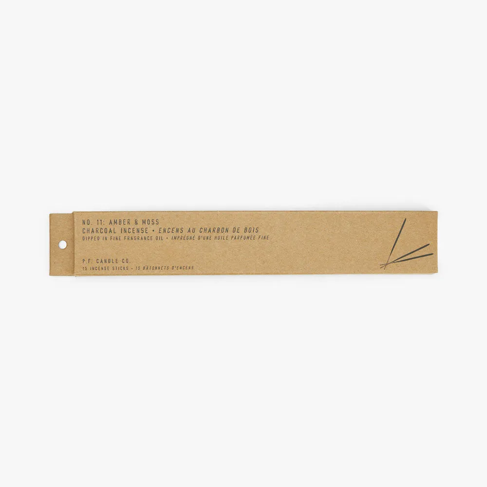 P.F Candle Co. Incense - 15 Sticks / Amber & Moss