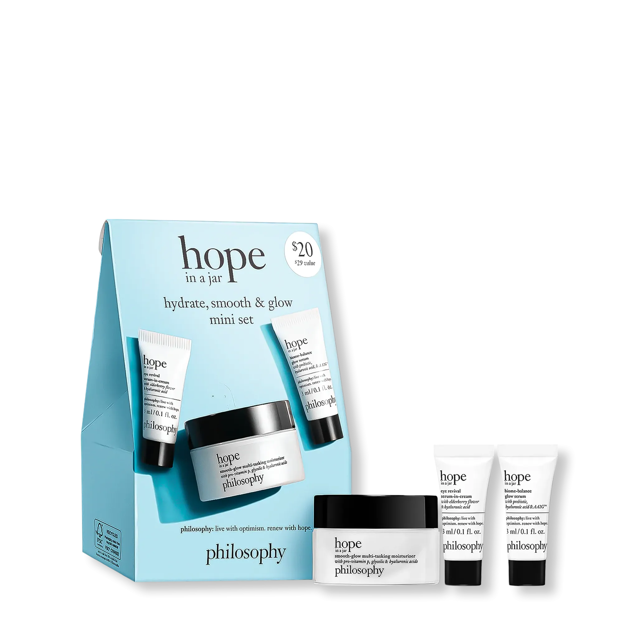 Philosophy Hydrate Smooth   Glow Mini Set