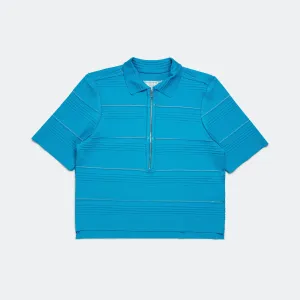 Polo Shirt - Viscose Blue