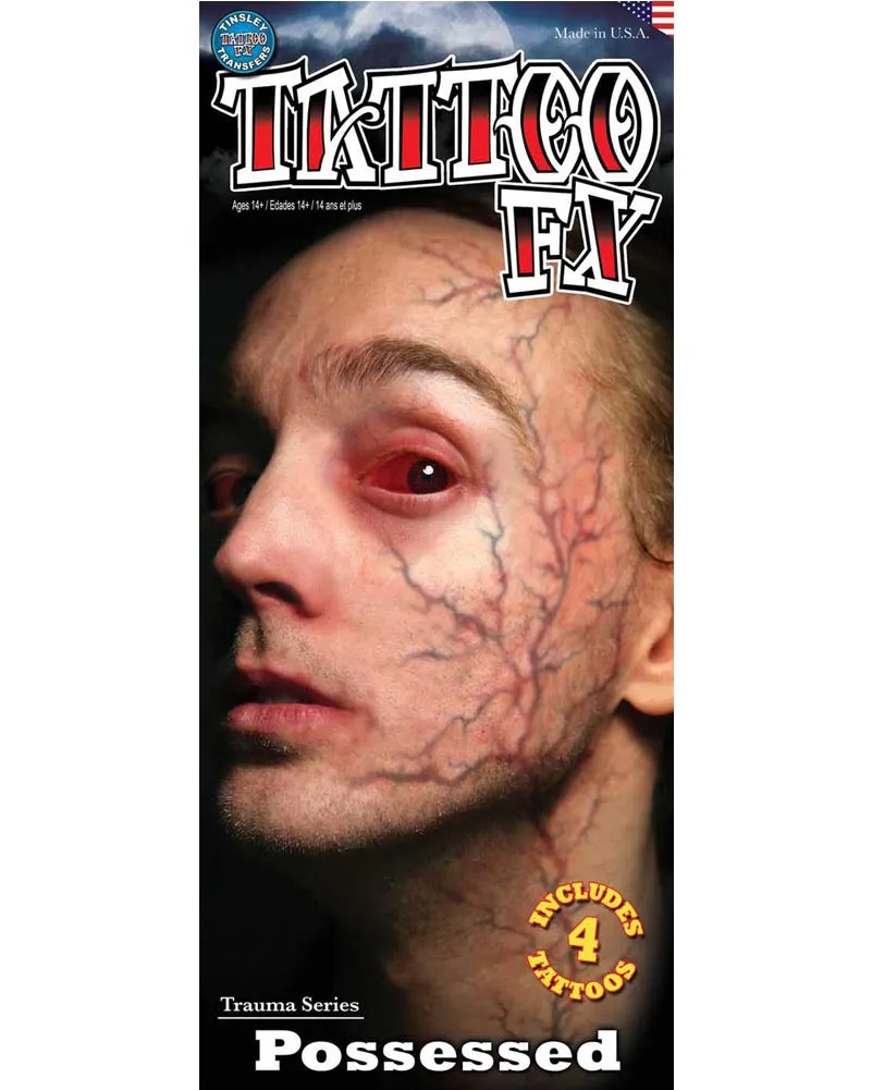 Possessed FX Temporary Tattoos