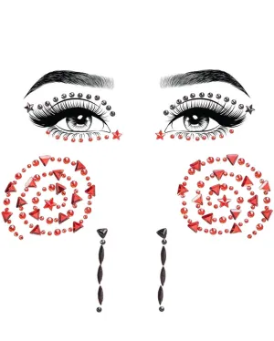 Puppet Adhesive Face Jewels Sticker