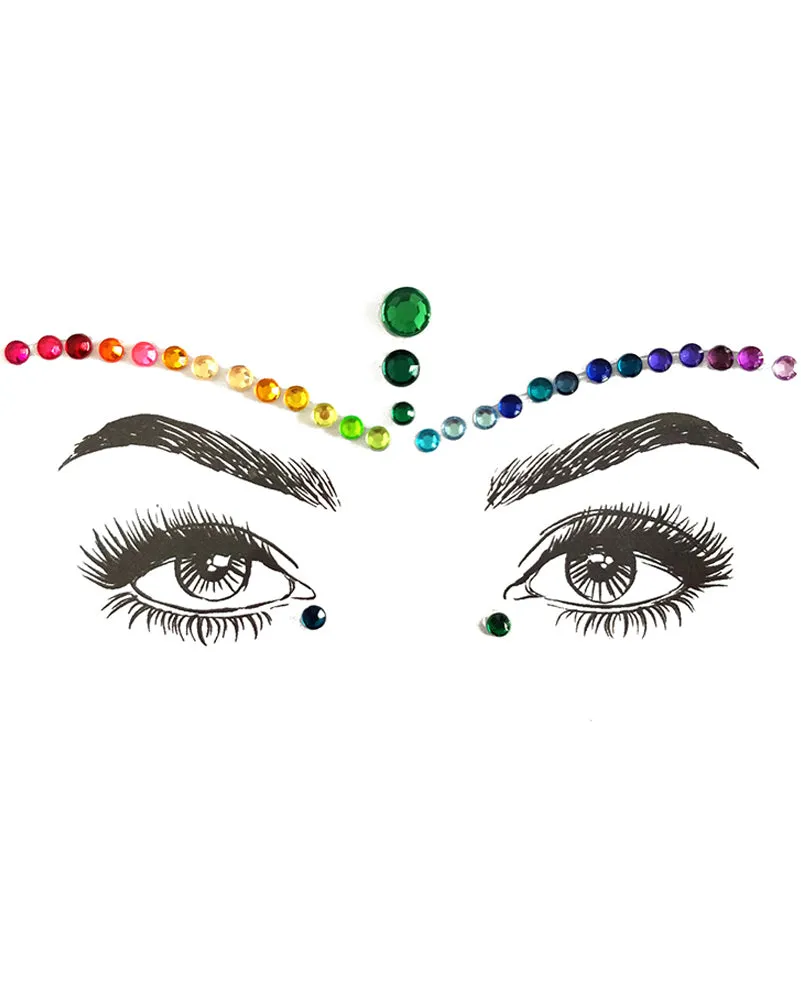 Rainbow Face Jewels