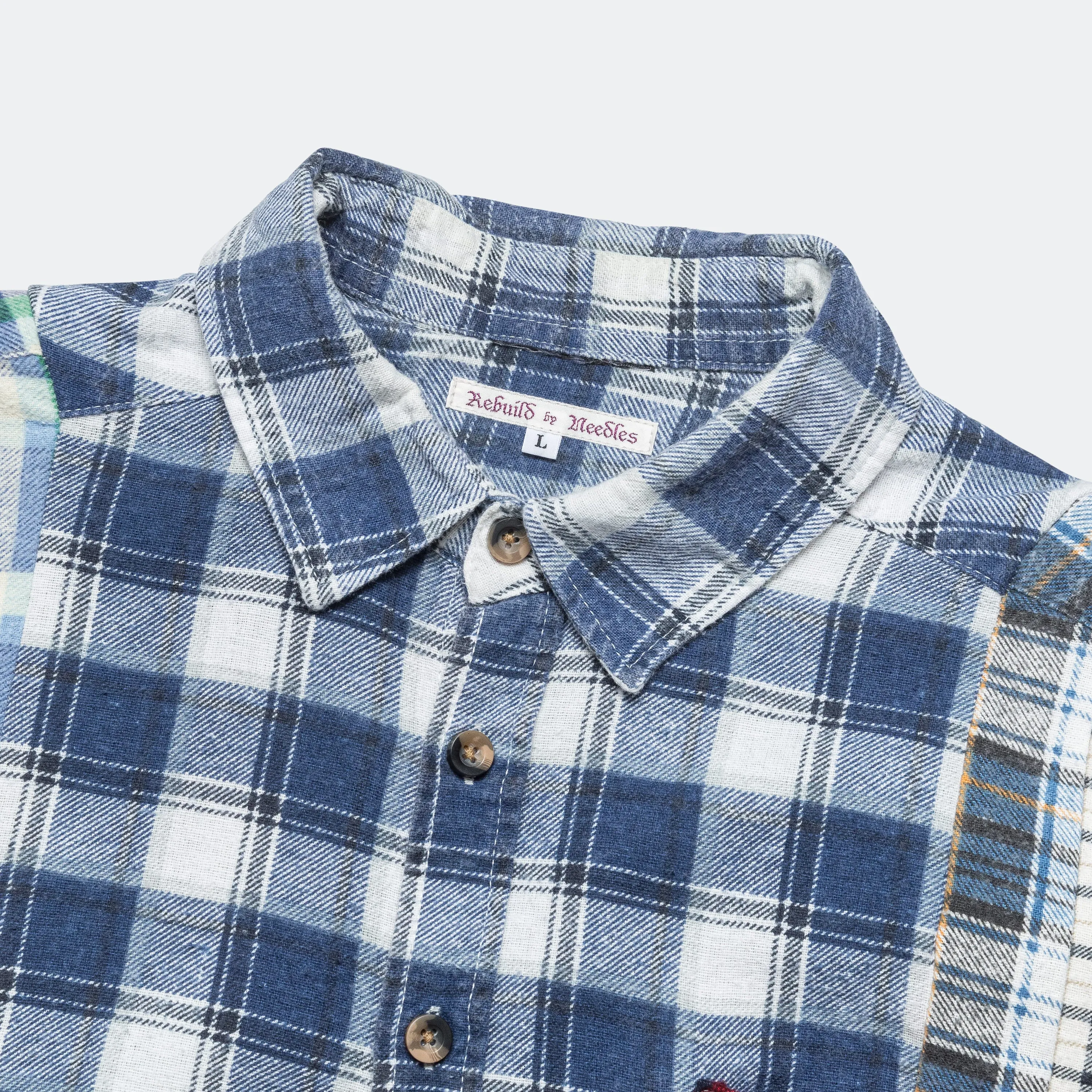 Rebuild Flannel 7 Cuts Shirt SS25 - Large #9