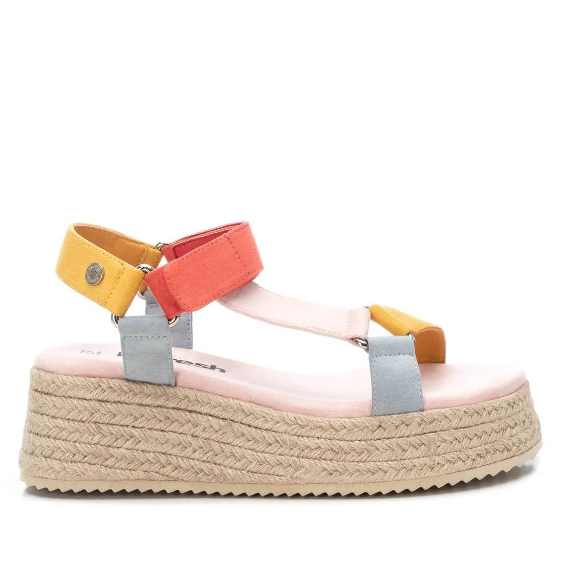 Refresh Platform Faux Suede Multicolour Sandal