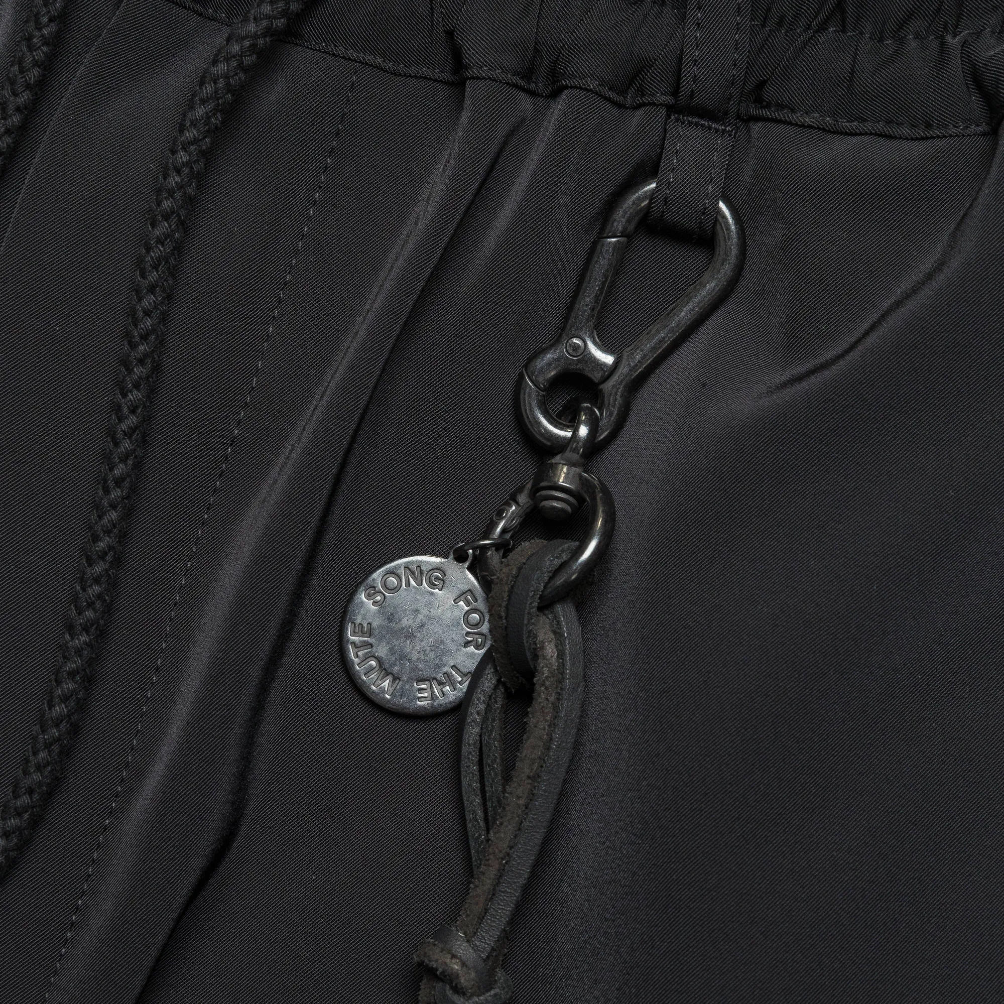 Relaxed Lounge Pant - Black Poly Tech