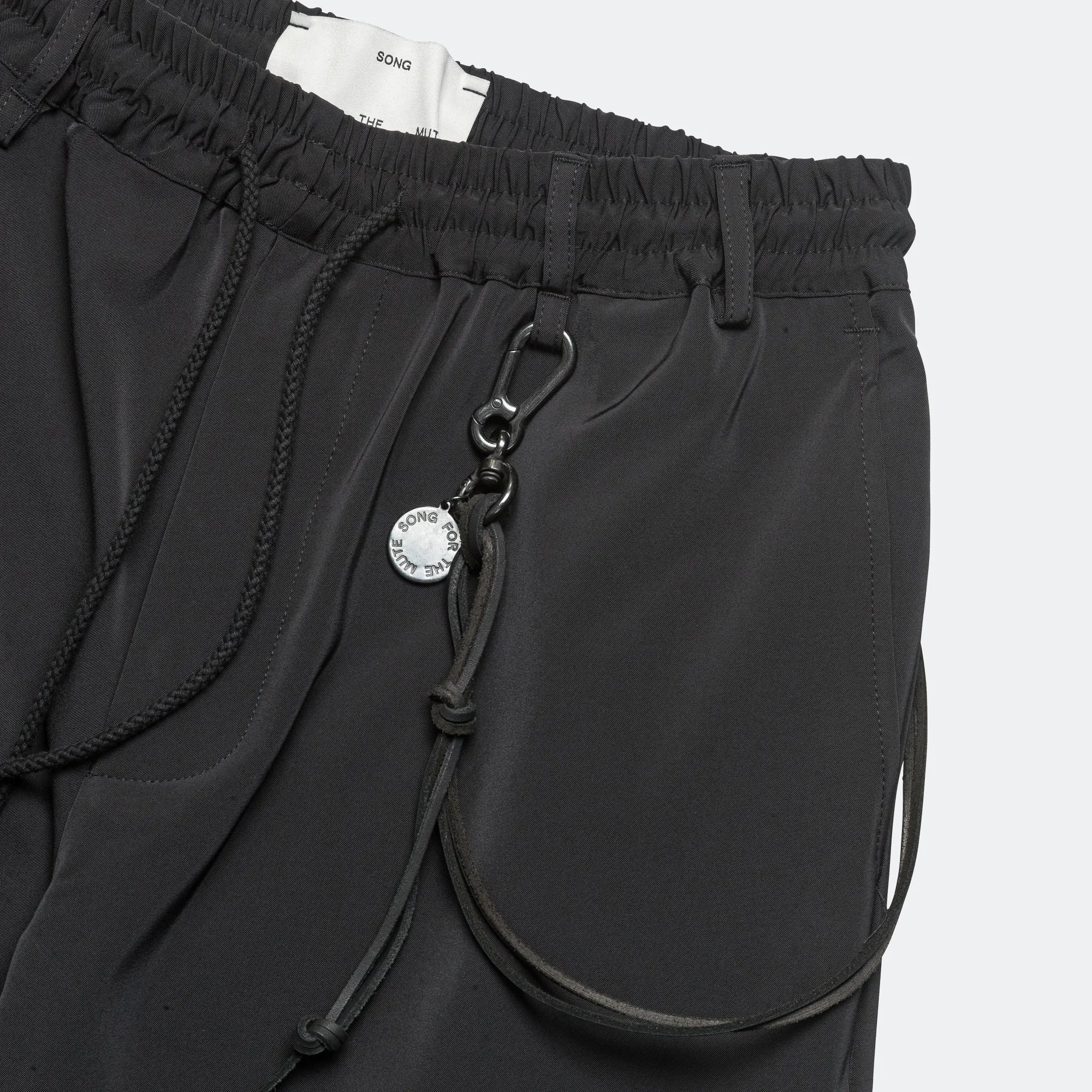 Relaxed Lounge Pant - Black Poly Tech