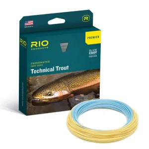 Rio Premier Technical Trout Floating Fly Line - Sky Blue/Peach