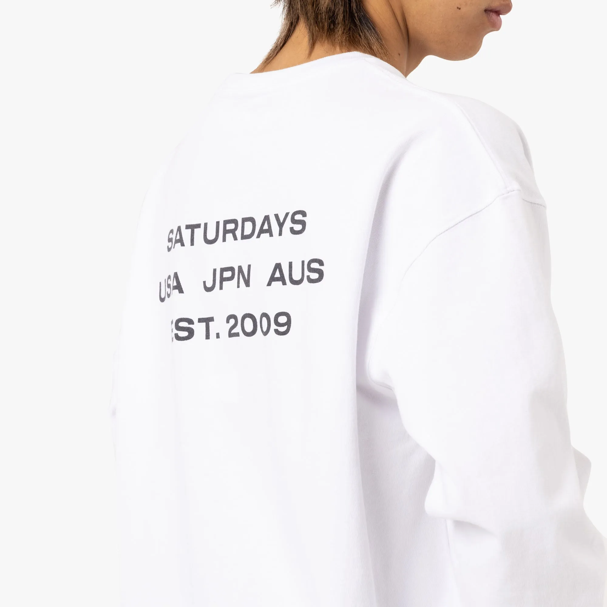 Saturdays NYC Max Weight Longsleeve T-Shirt / White