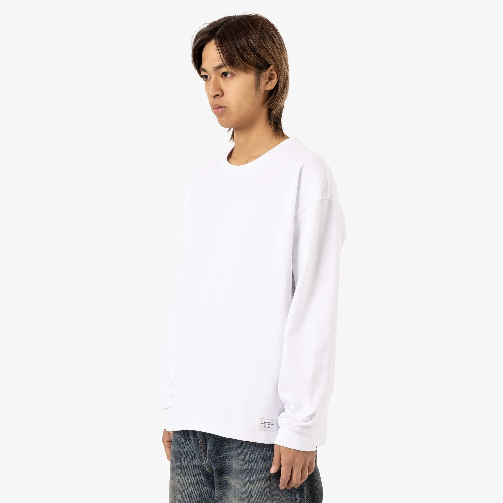 Saturdays NYC Max Weight Longsleeve T-Shirt / White