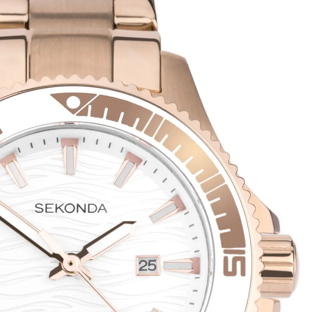 Sekonda Ladies Dive Pacific Wave Watch Rose 40571