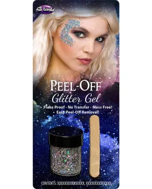 Silver Peel Off Glitter Gel
