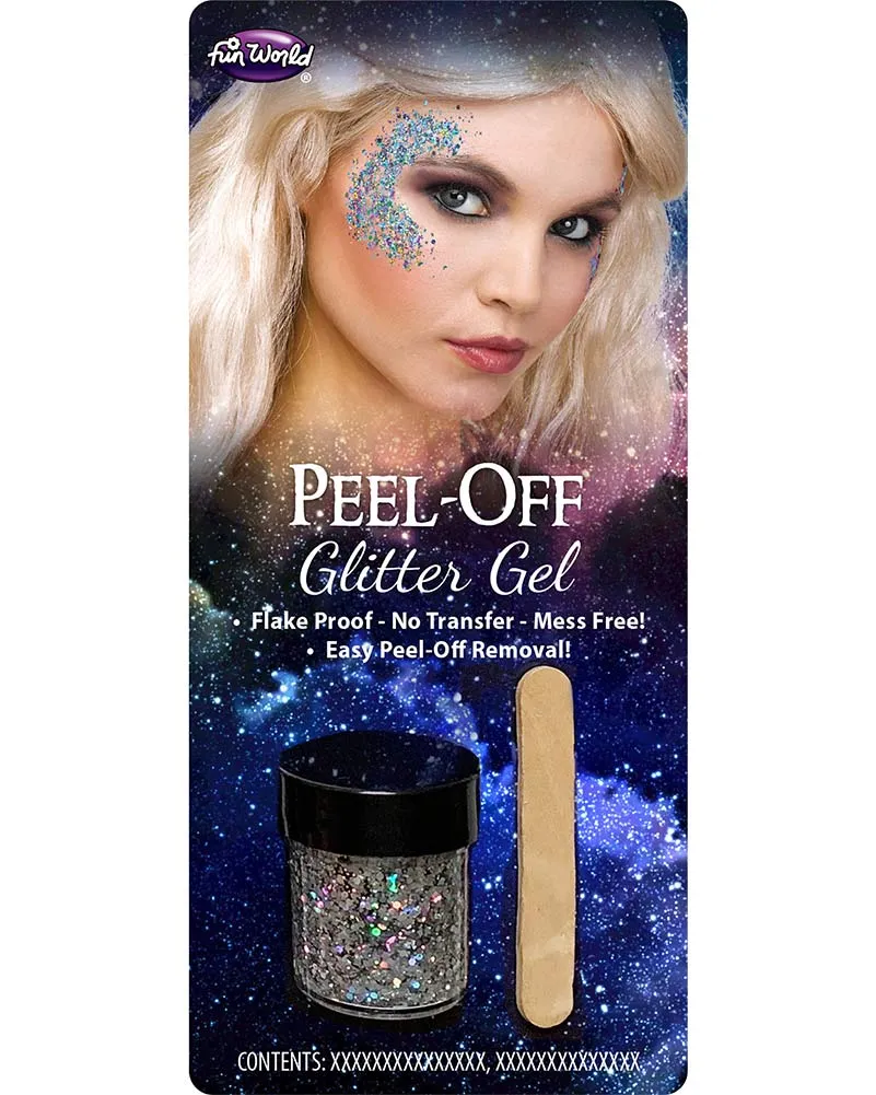 Silver Peel Off Glitter Gel