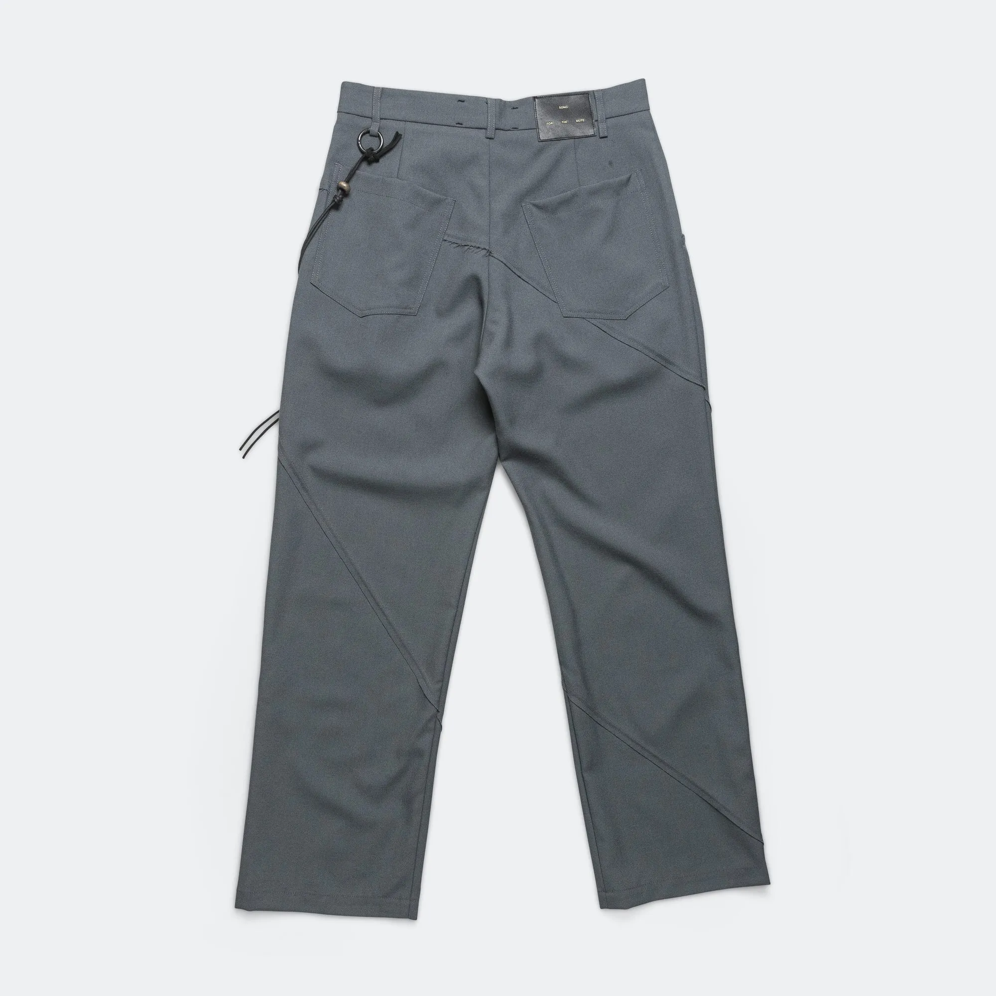Slash Loose Pleated Pant - Grey Light Wool