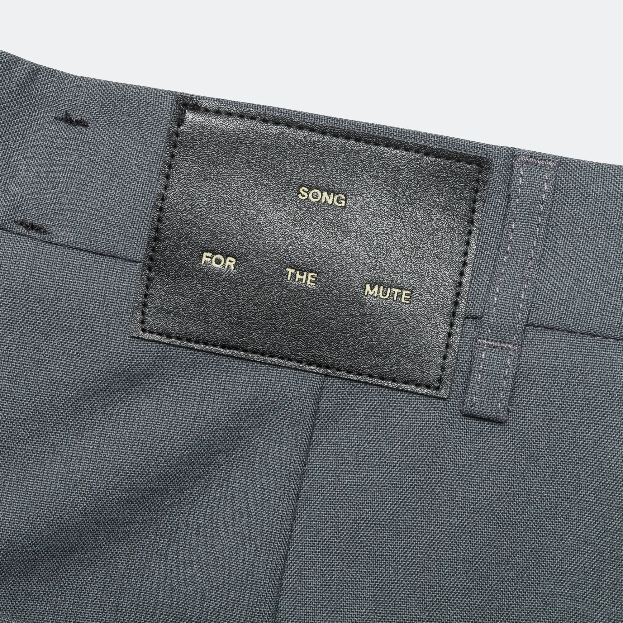 Slash Loose Pleated Pant - Grey Light Wool
