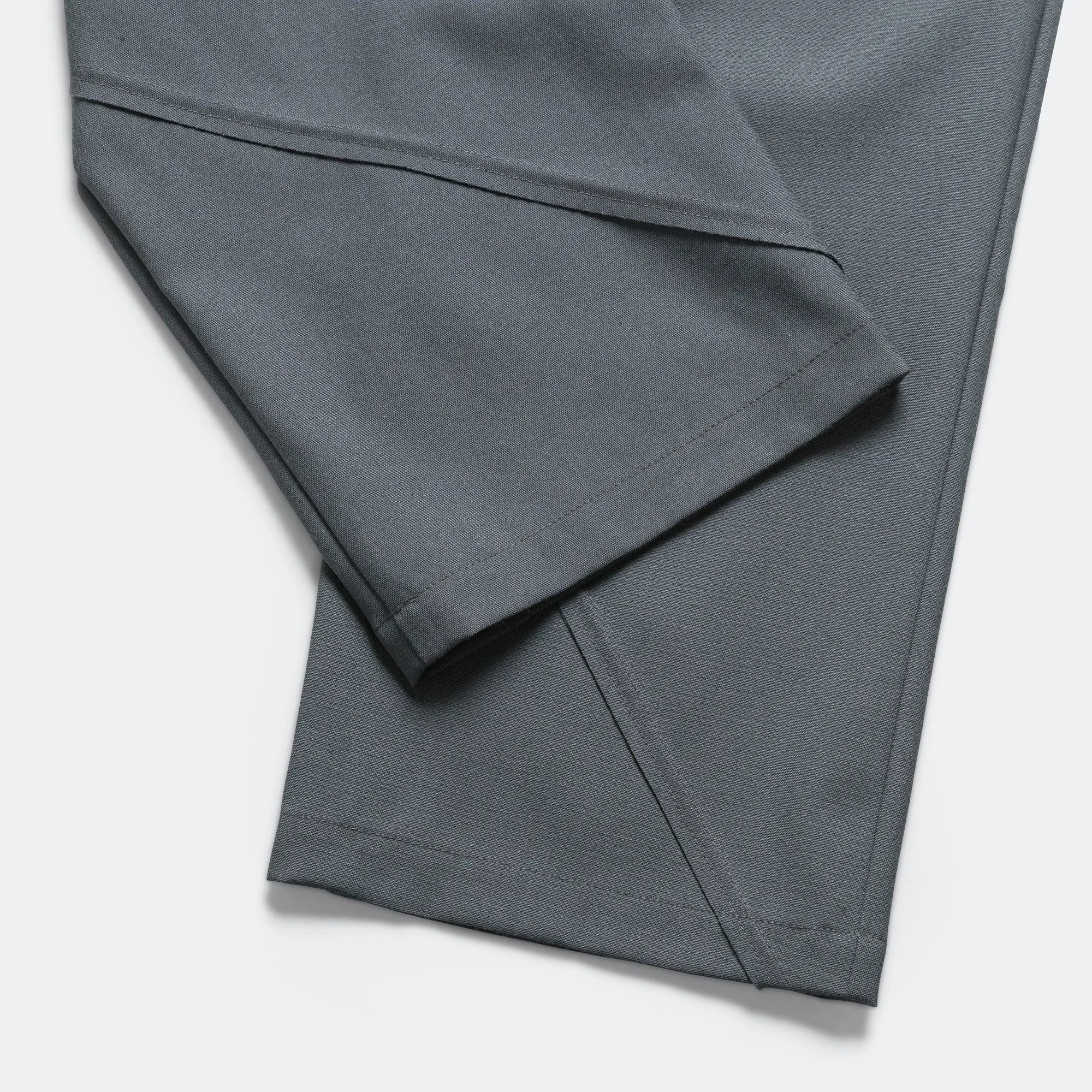 Slash Loose Pleated Pant - Grey Light Wool