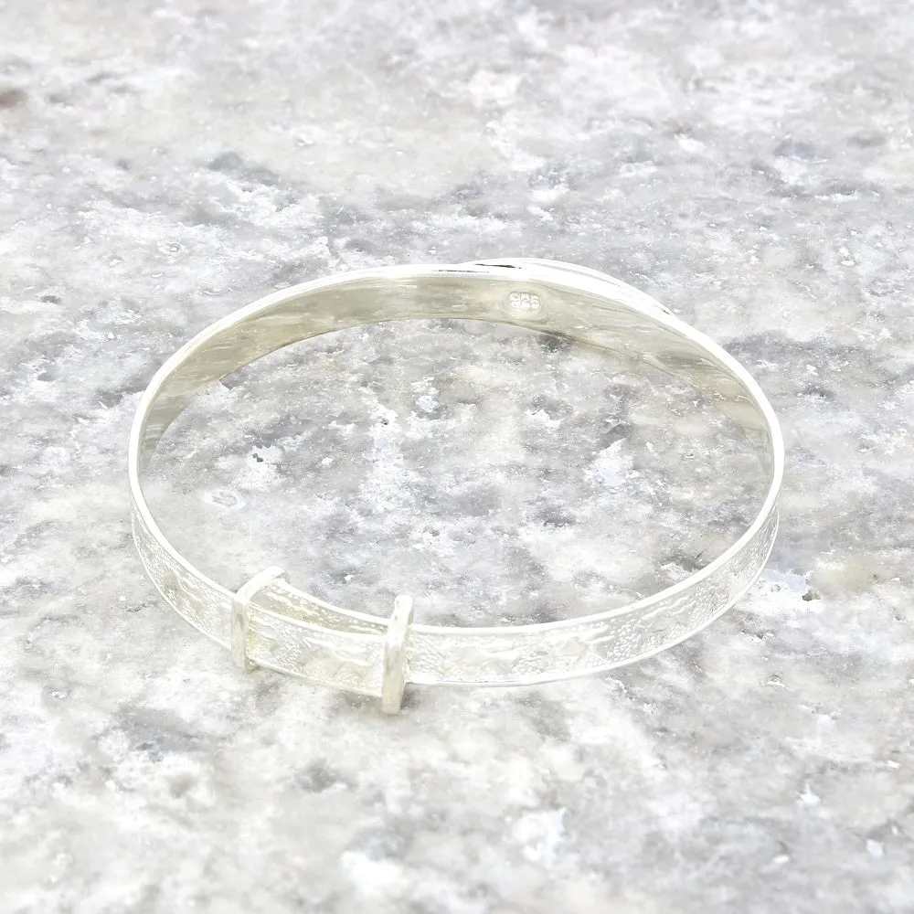 Sterling Silver Childrens Christening Bangle