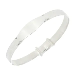 Sterling Silver Childrens Christening Bangle