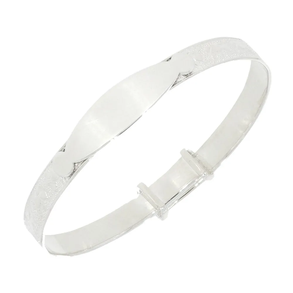 Sterling Silver Childrens Christening Bangle