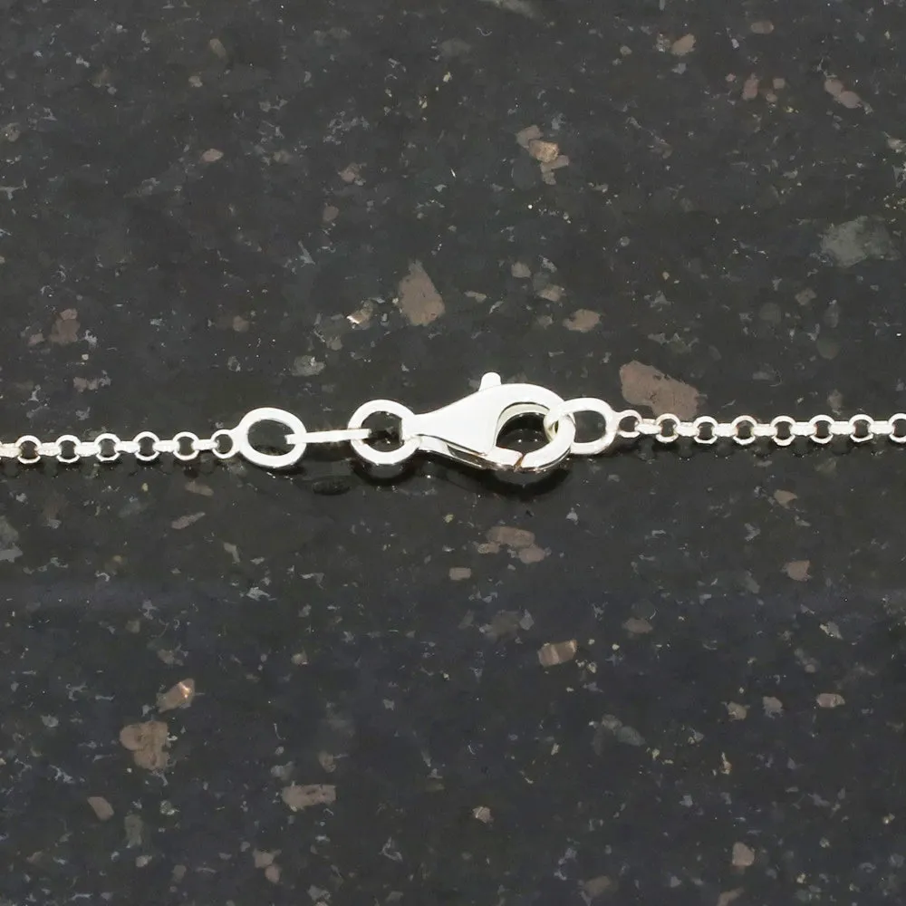 Sterling Silver Three Colour Ladies Triple Feather Necklace