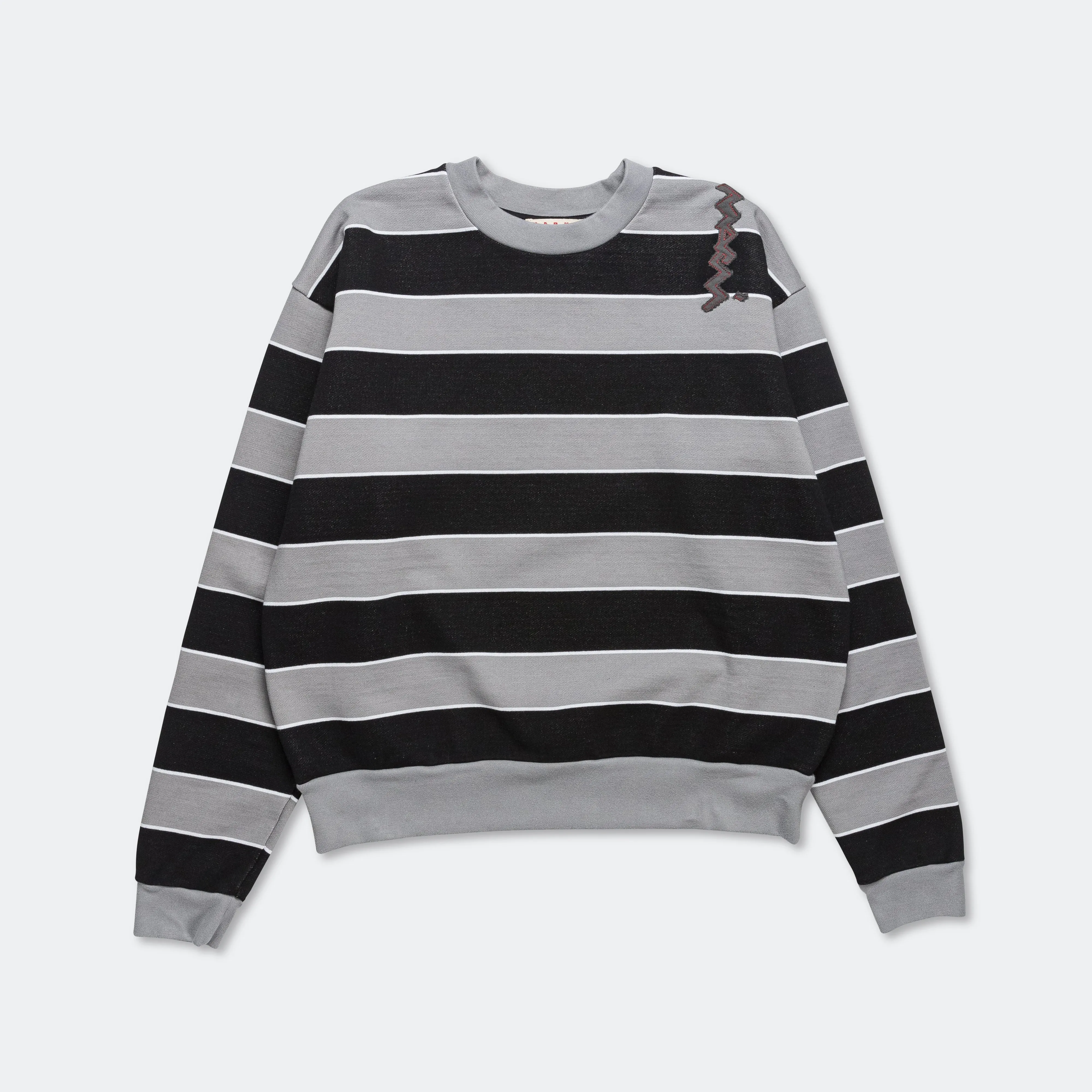 Striped Sweatshirt - Grey/Black