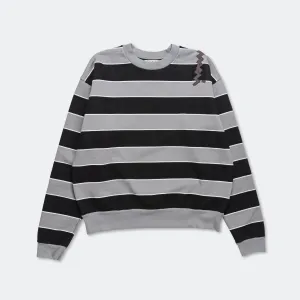 Striped Sweatshirt - Grey/Black