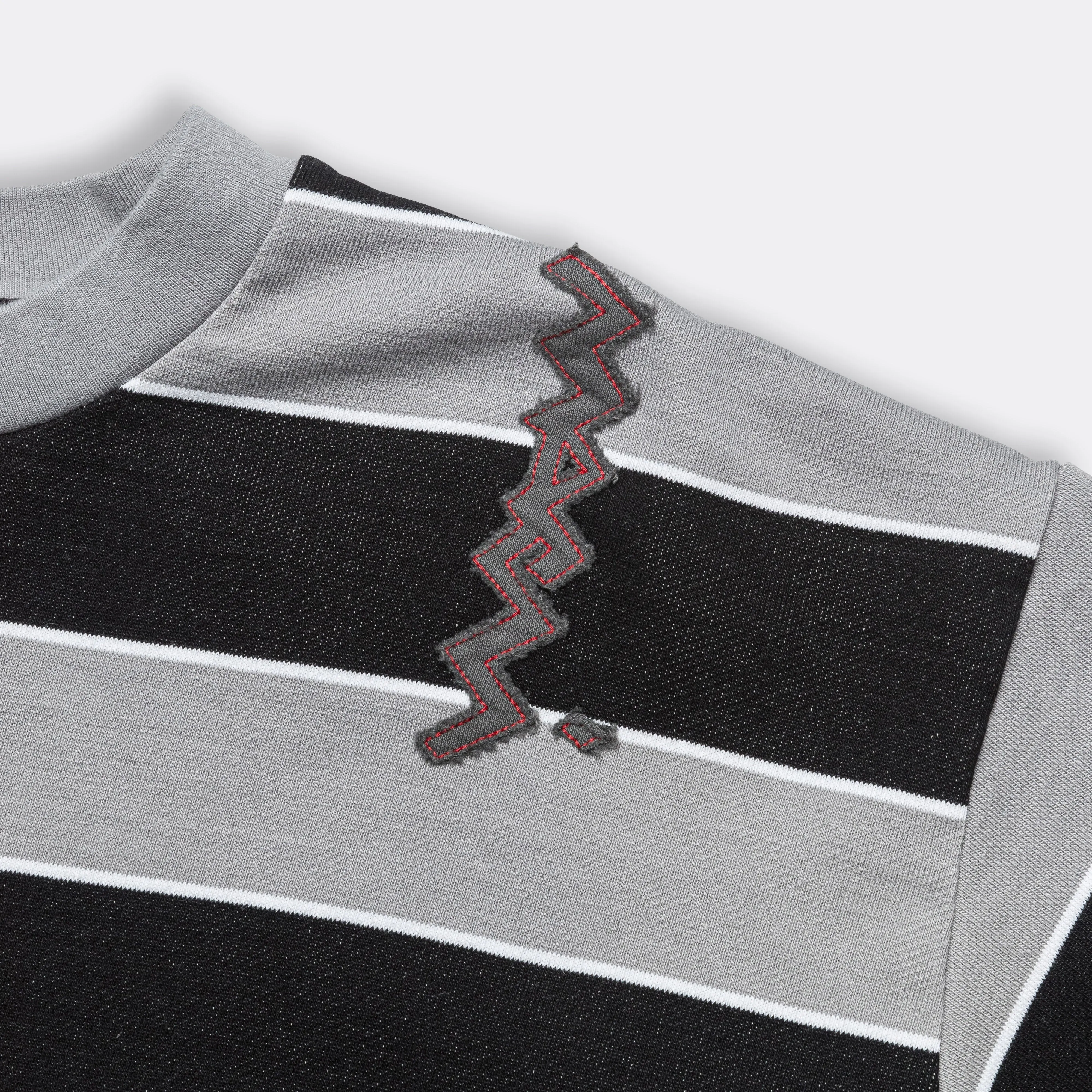 Striped Sweatshirt - Grey/Black