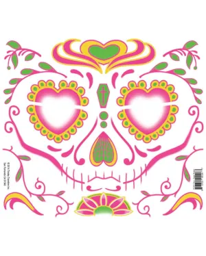 Sugar Woman Face Tattoo