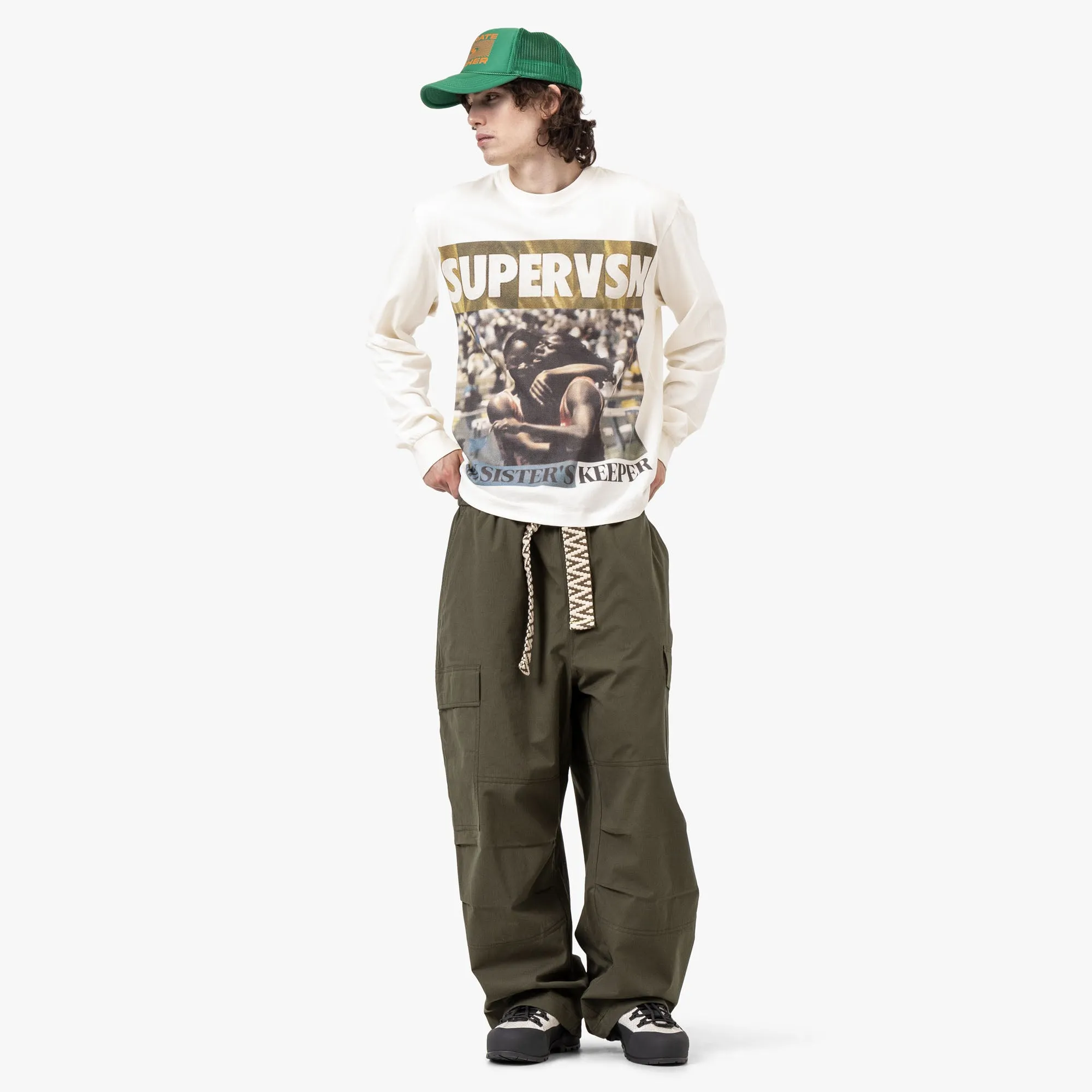Supervsn Sisters Keeper Longsleeve T-Shirt / Bone
