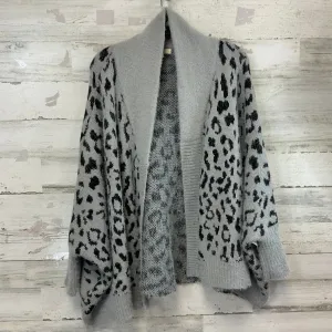 Sweater Cardigan By Easel In Grey, Size: S