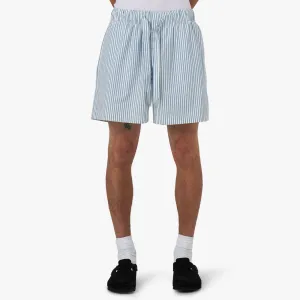 Tekla Poplin Shorts Placid / Blue Stripes