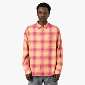 thisisneverthat Shadow Plaid Flannel Shirt / Pink