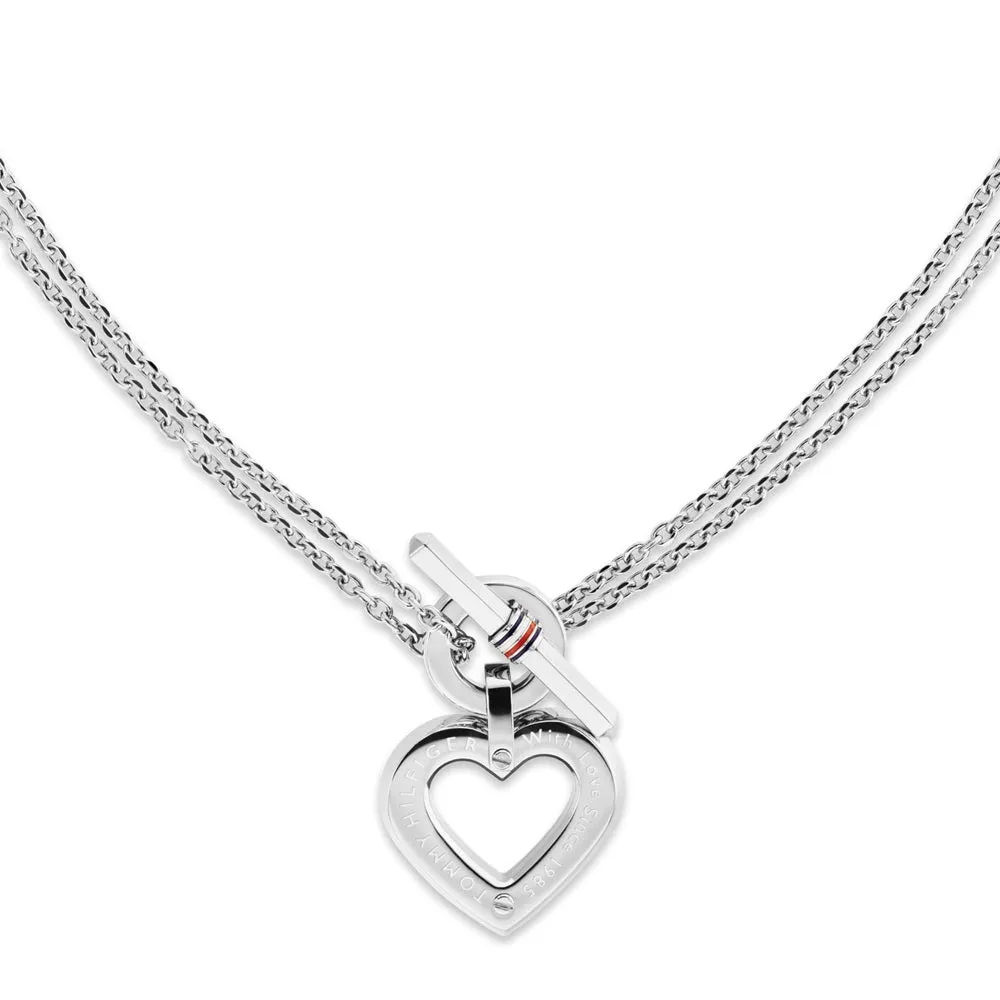 Tommy Hilfiger Ladies Toggle Heart Necklace 2780967