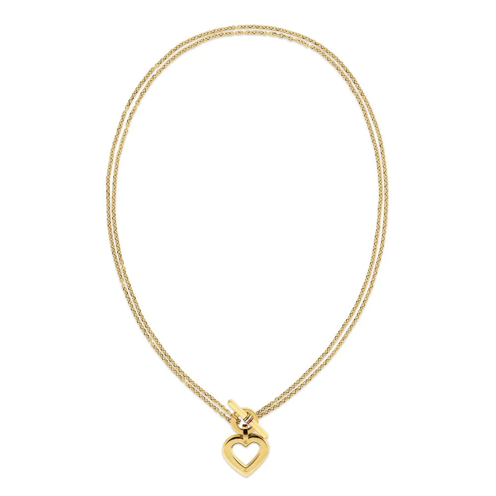 Tommy Hilfiger Ladies Toggle Heart Necklace 2780968
