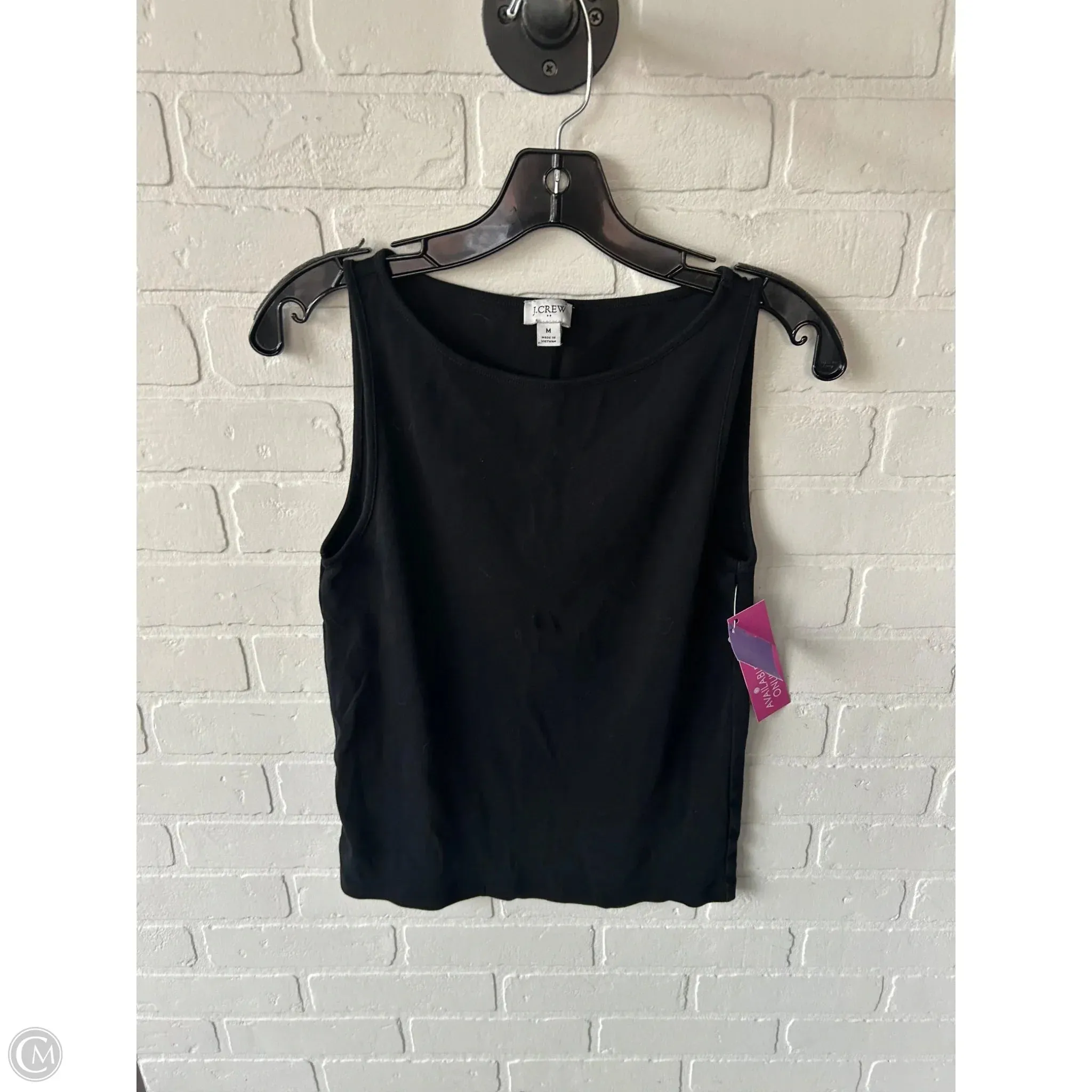 Top Sleeveless Basic By J. Crew In Black, Size: M
