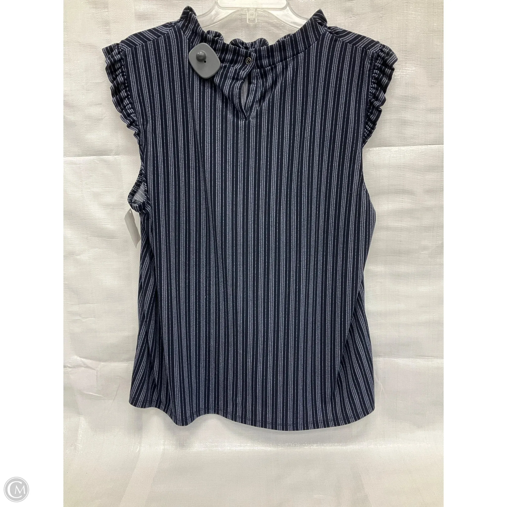 Top Sleeveless By Adrianna Papell In Navy, Size: Xl