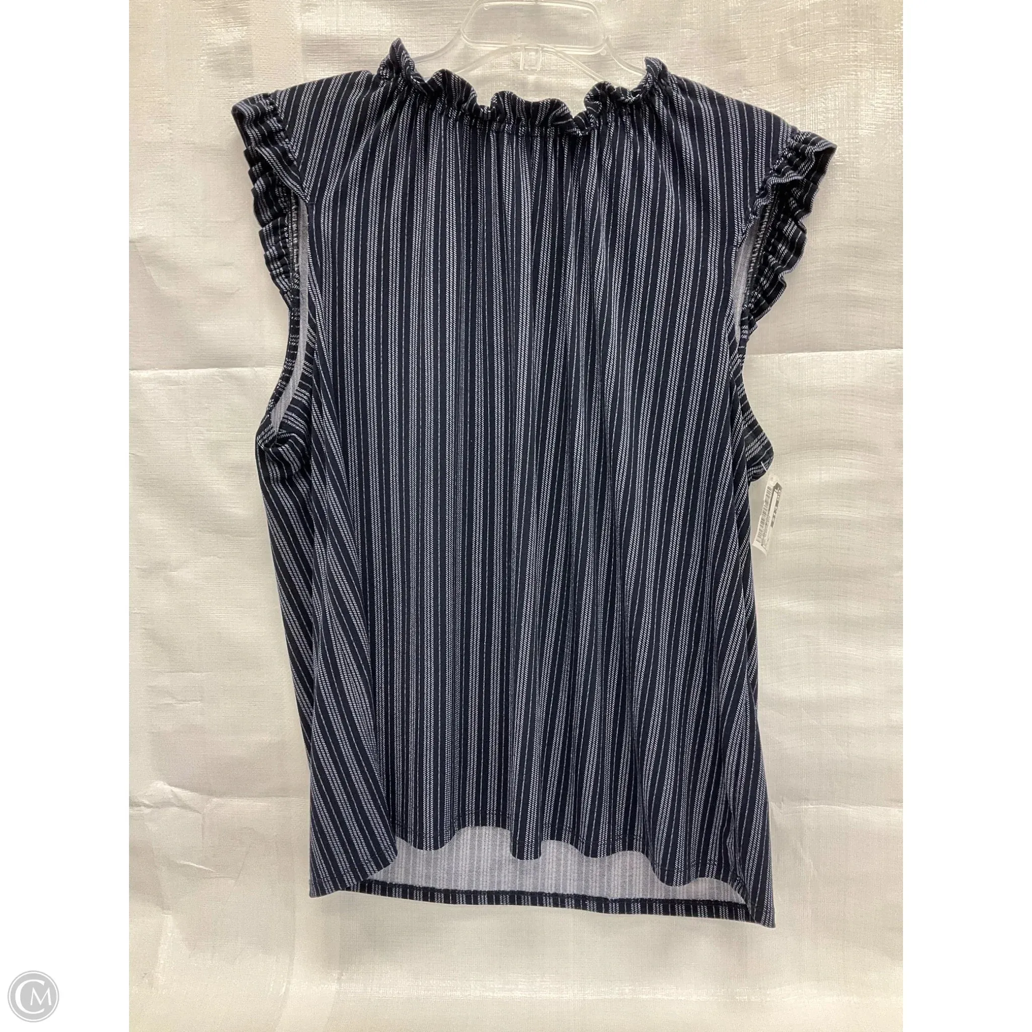 Top Sleeveless By Adrianna Papell In Navy, Size: Xl