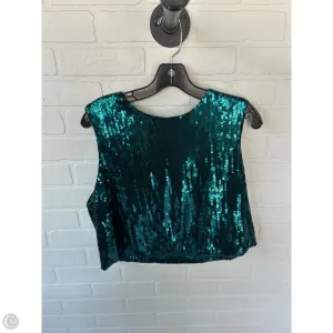 Top Sleeveless By Express In Teal, Size: L