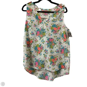 Top Sleeveless By Karlie In Floral Print, Size: M