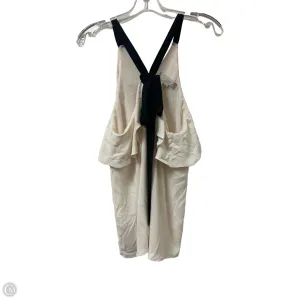Top Sleeveless By Loft In Black & Cream, Size: S
