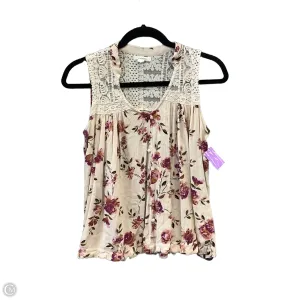 Top Sleeveless By Maurices In Floral Print, Size: Xs