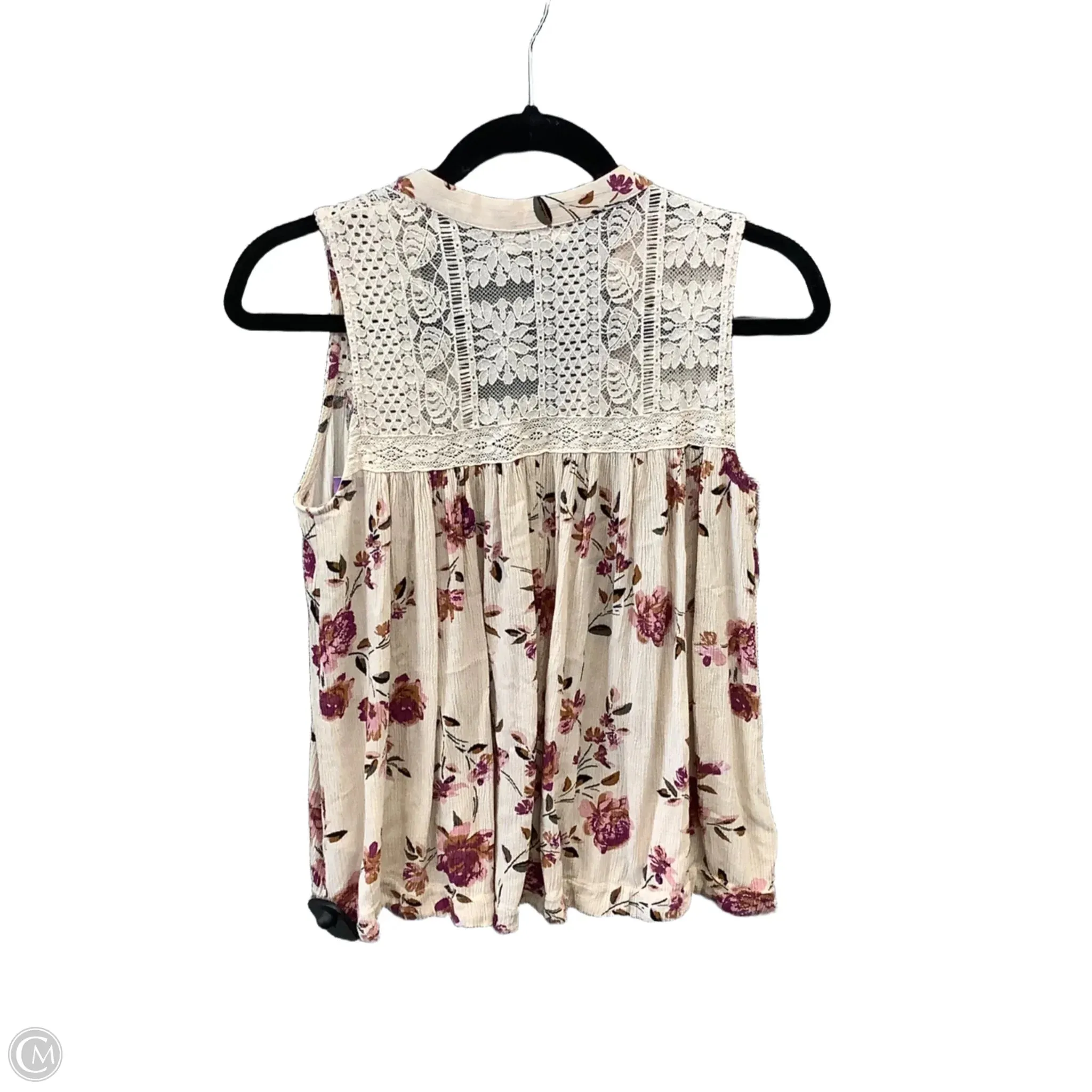 Top Sleeveless By Maurices In Floral Print, Size: Xs