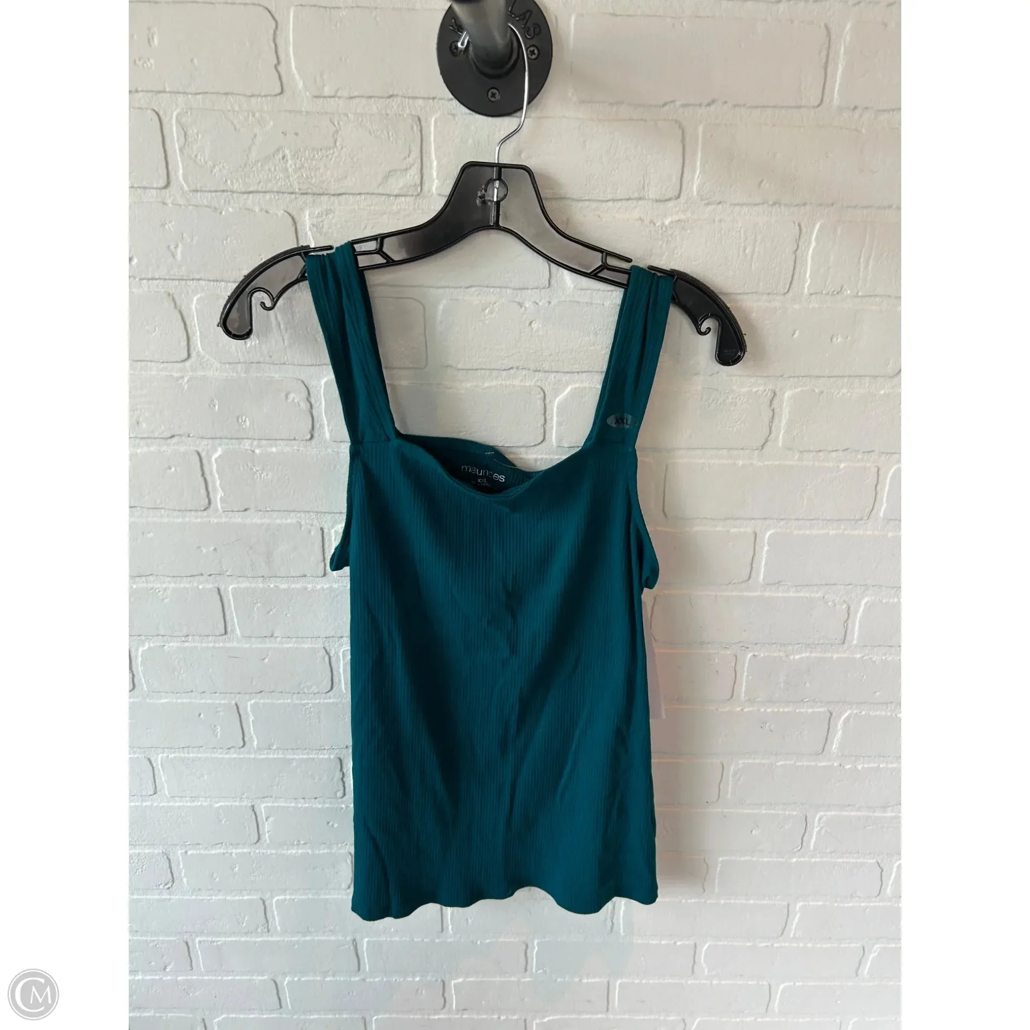 Top Sleeveless By Maurices In Teal, Size: Xxl