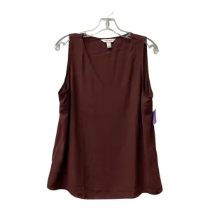 Top Sleeveless By Nine West In Red, Size:L